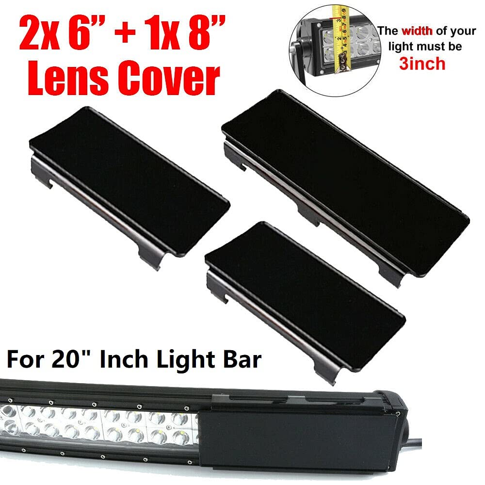 Bainiao 20" Protective Black Lens Cover for LED Light Bar Truck Off-Road 4 SUV ATV