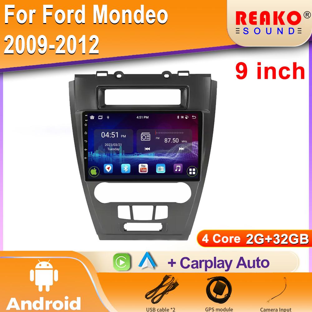 Auto Wireless Carplay Car Radio Multimedia Player Navigation Bluetooth WIFI Android For Ford Mondeo 2009-2012