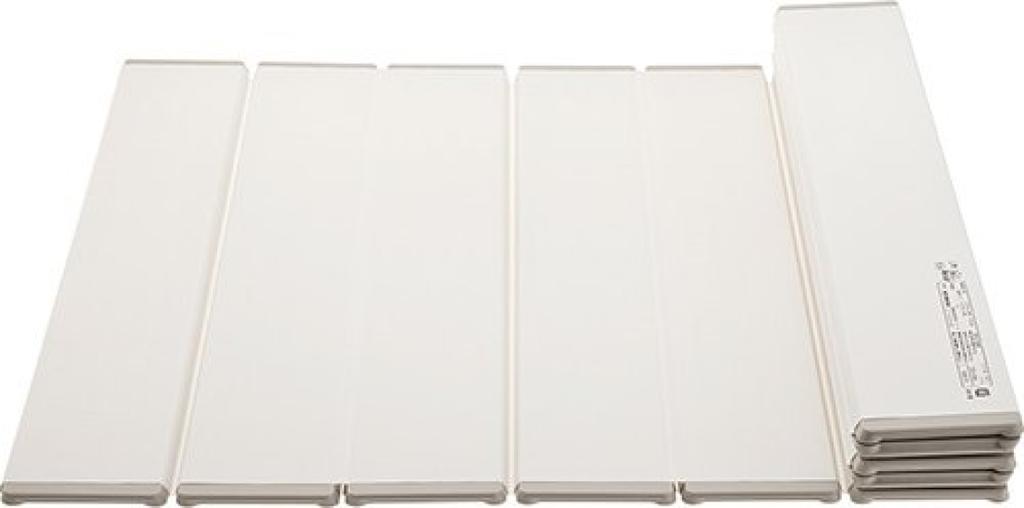 SANEI Folding Bathtub Lid with Less Grooves, 750X1200mm, Ivory, W784-750X1200