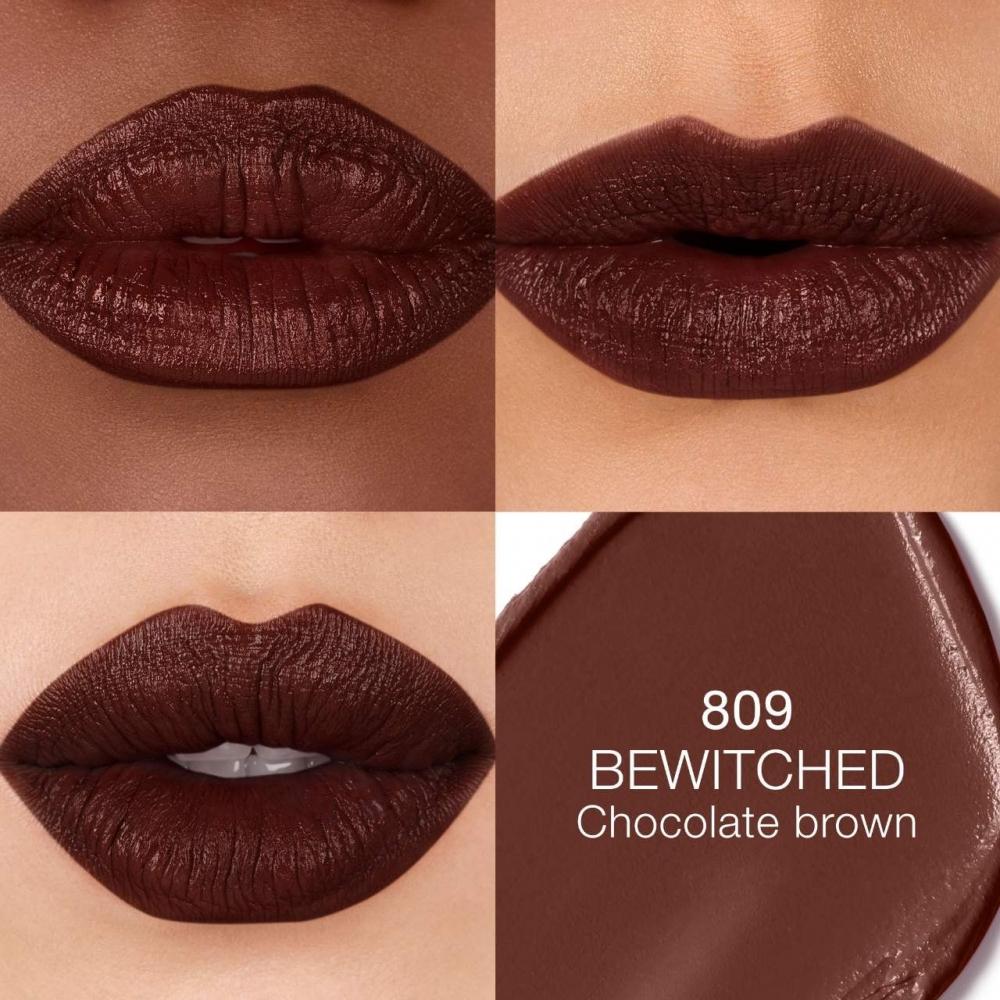 Nars Explicit Refillable Satin Lipstick 0.13 Oz   3.8 G Bewitched   809 Chocolate Brown