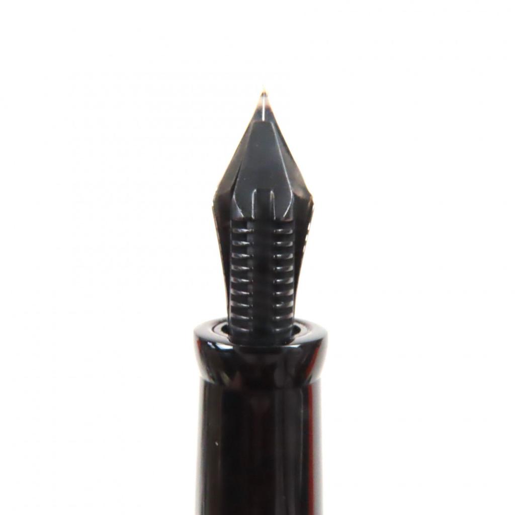 Ausgezeichneter DELTA Füllfederhalter DOLCEVITA Dolcevita 13080 Orange Schwarz Silber 14K Herren Gebraucht