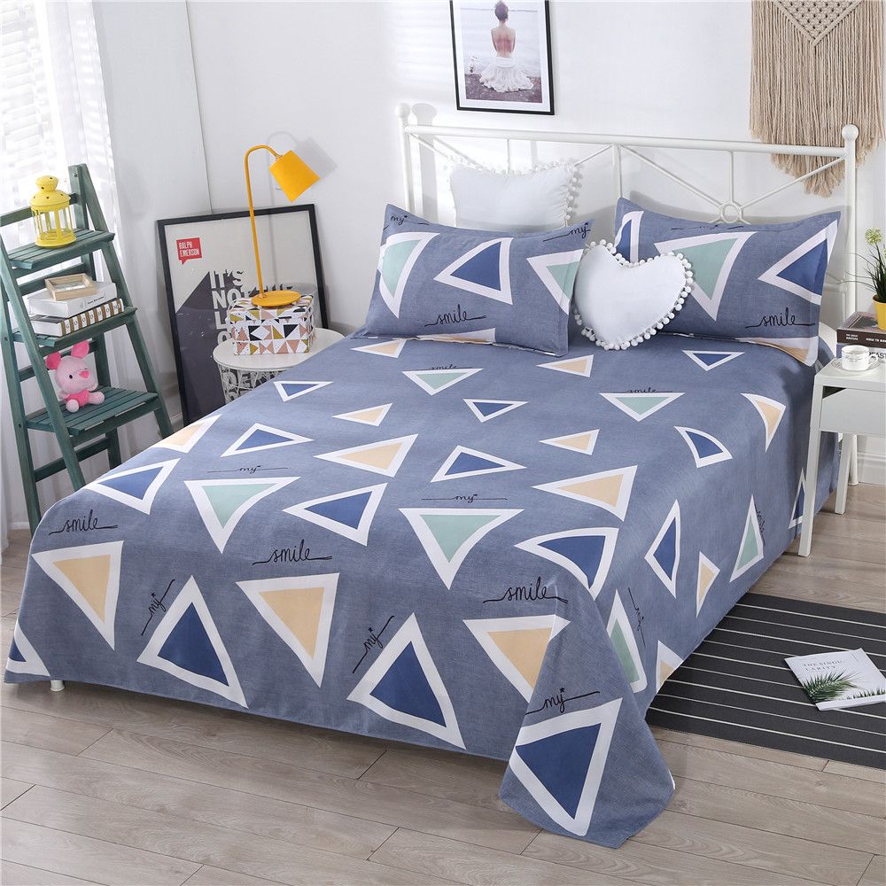 Bed Sheet and Pillowcase Sanded Skin-friendly Dormitory Bed Sheet Bedding Four Seasons Universal Bed Sheet