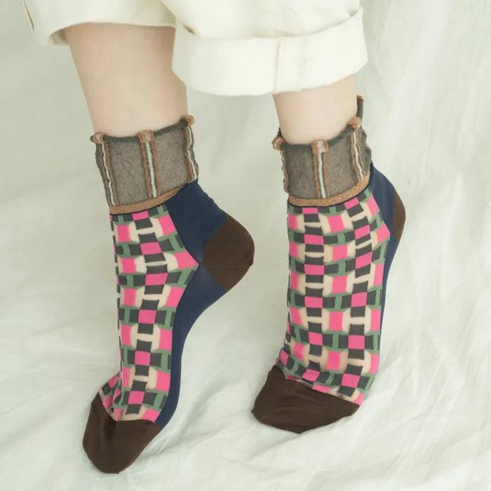 Candy & My Glass Time Socks - Navy [CQ-CT-20-1-N2M-075]