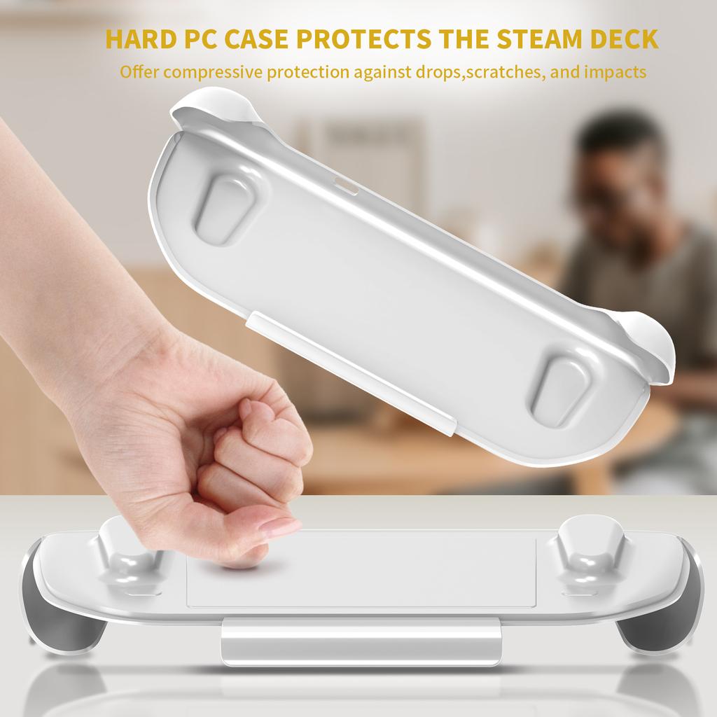 TPU- Case with Kickstand Gamepad Frame Bumper Protective Housing for Steam-Deck