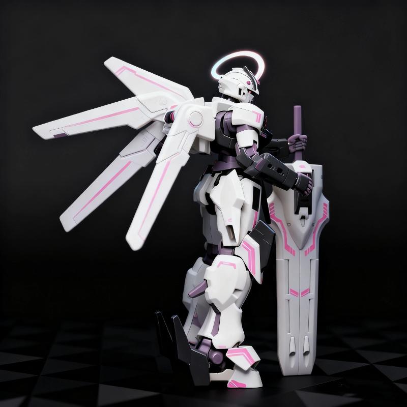 JMS-W04 Wars-Mo Actionfiguren Hohe Detailgenauigkeit Mobile Suit Modell Plastikspielzeug Desktop-Dekoration Anime-Zubehör Sammlerstück Geschenk