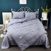 Cotton Four-piece Suit Skin Grinding Bedding Is Single Bed Single Pillow Set of Home Bedding Simple Wind