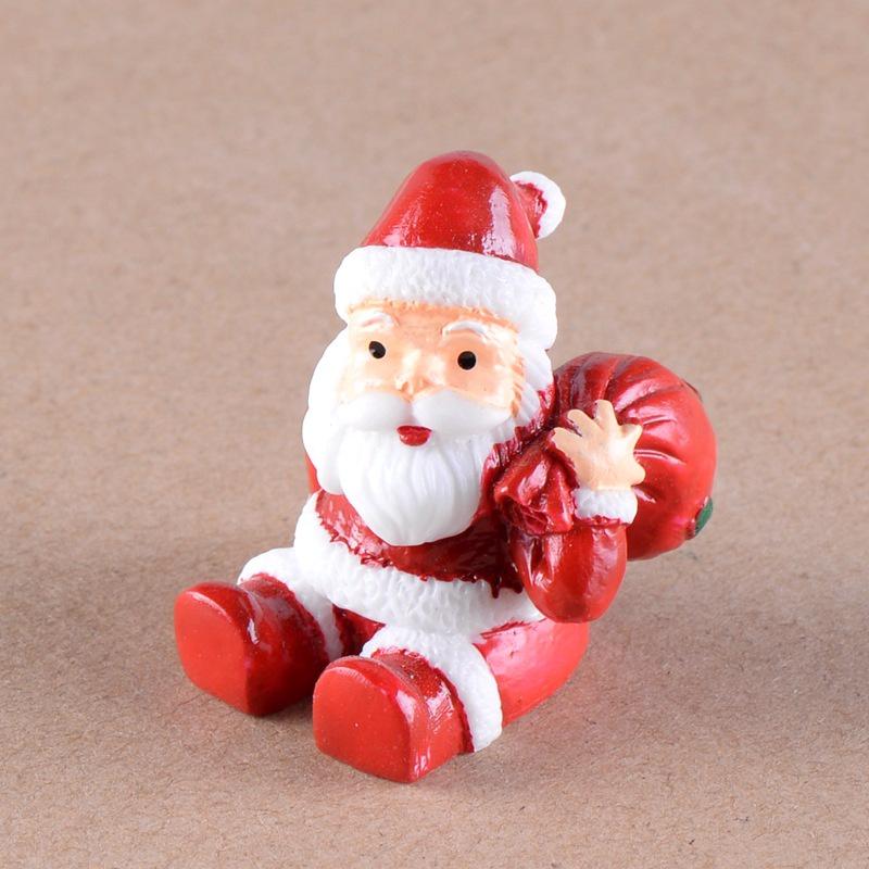 Adorable Diy Christmas Animal Resin Mini Landscape Decorations For Home Gardens