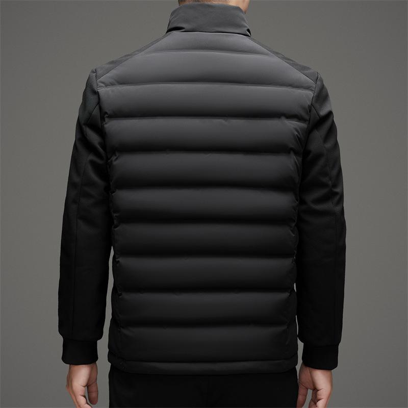 Inverno Nuovo Piumino Ispessito da Uomo Piumino d'Anatra Antifreddo Business Casual Collo Alto