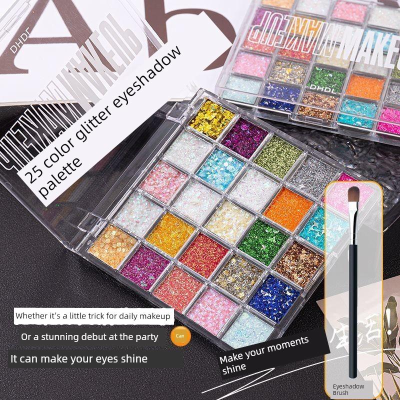 61-Piece Student Performance Stage Makeup Special Eyeshadow Palette with Glitter and Sparkle, Non-Toxic Makeup for Stage Performances