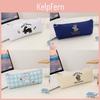 Minimalist Student Pen Bag Made Of 12a Canvas With Multiple Color Options