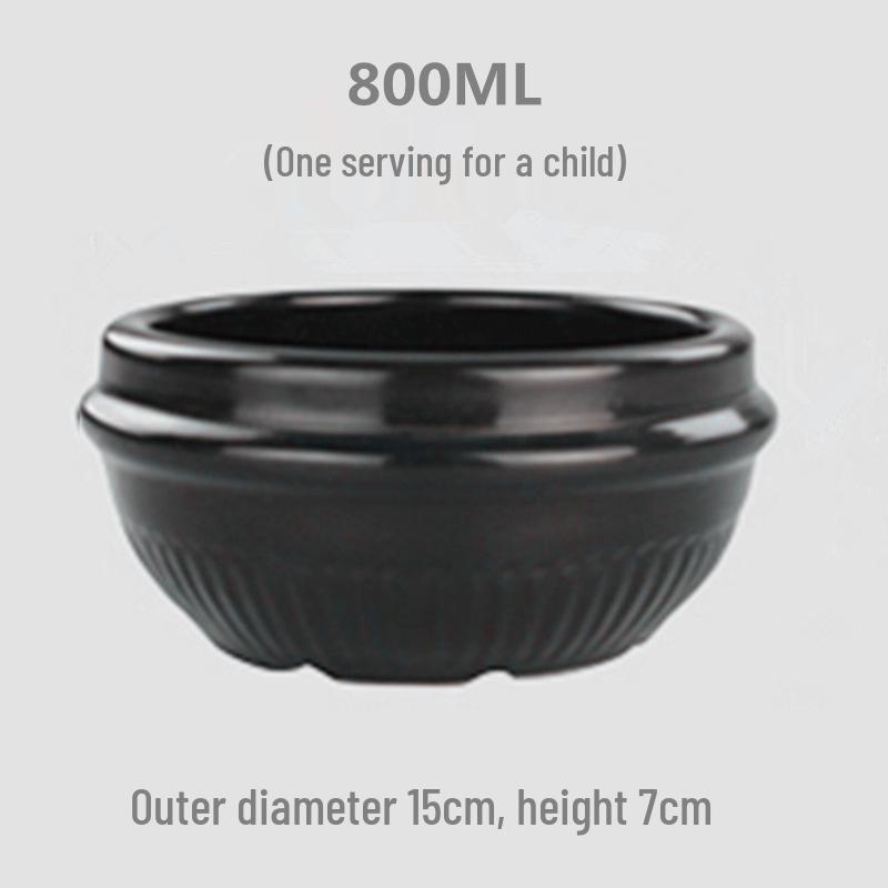 

Small Stone Bibimbap Bowl for One Person - Clay Rice Casserole