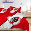 River Plate logo Pattern Bedding Quilt Set Quilt Cover Pillowcase Home Decoration Birthday Gift (1 * duvet cover + 2 * pillowcase, without core)