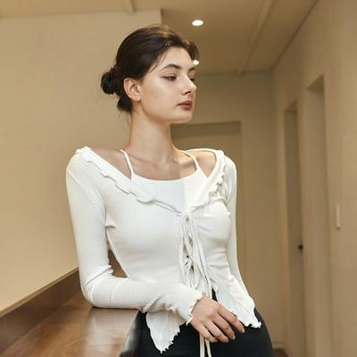 Debbie Wear Riley Ruffle Ribbon Cardigan DEVI-O0013