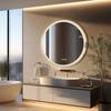 Espejo de Baño LED con Marco Dorado Envío Gratis Espejo Iluminado Antirroturas con 3 Colores Regulables Desempañador