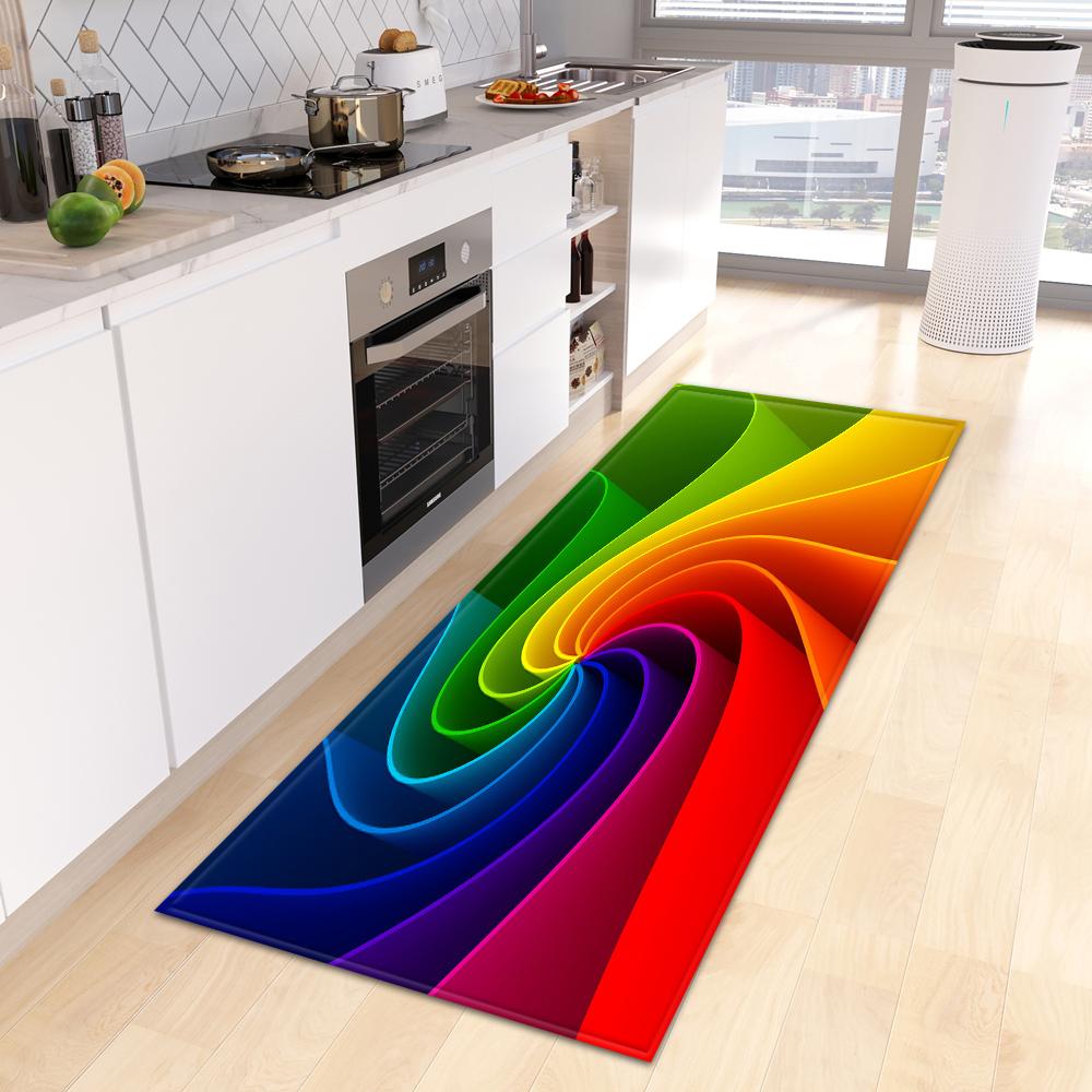 Kitchen Mat Home Bedroom Entrance Door Mat Living Room Floor Carpet Corridor Balcony Door Non-slip Carpet