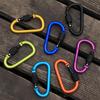 Aluminum Alloy Carabiner Quickdraw with Lock – Keychain D-Ring Hook & Backpack Buckle for Water Bottle or Wind Rope.