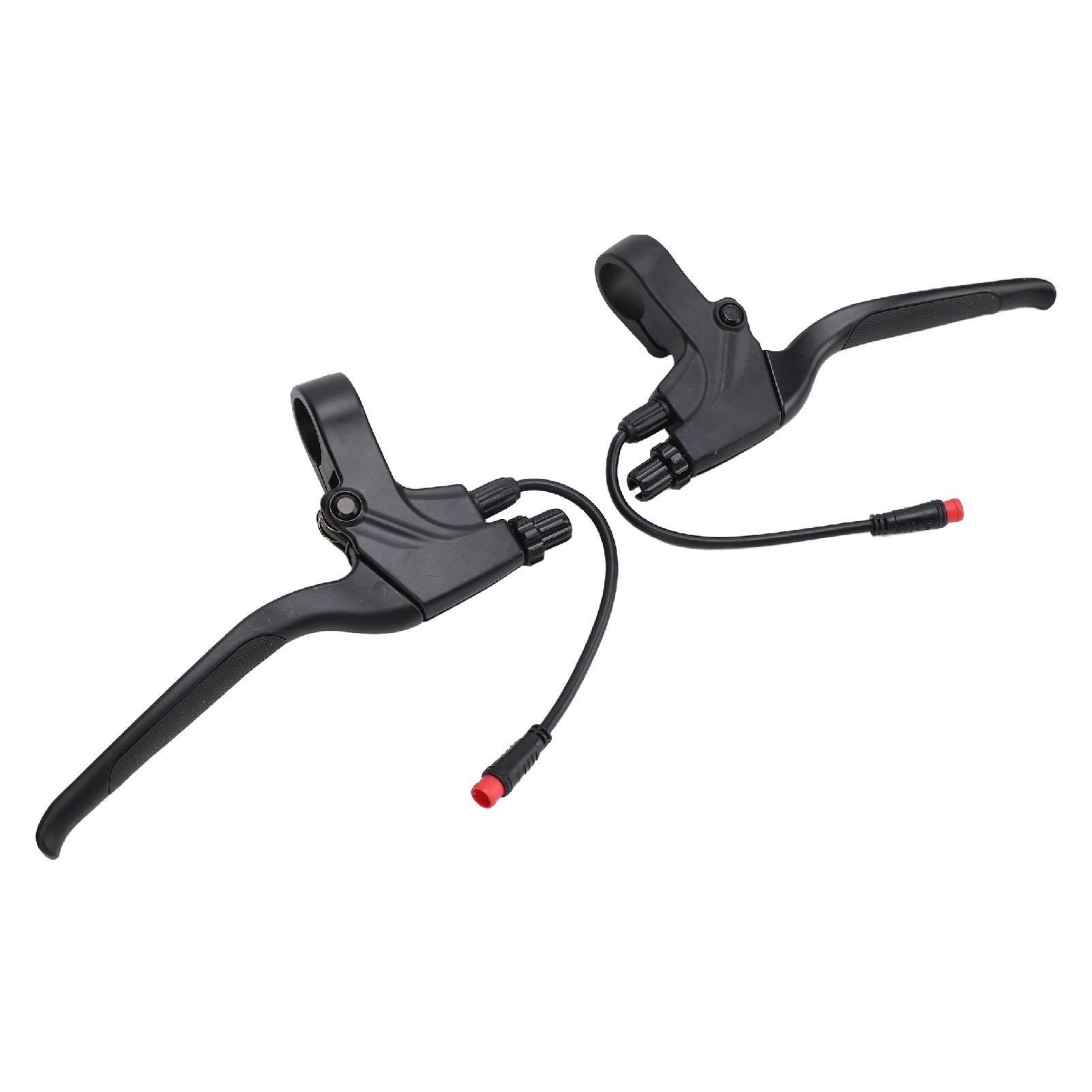 

Electric Scooter Brake Shifter Left Right Anti Slip Rubber Metal with 2pin Waterproof Connector Brake Handle for KUGOO