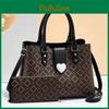 Stylish Vintage Pu Tote Bag Set With Large Capacity In Burgundy Khaki And Black Colors
