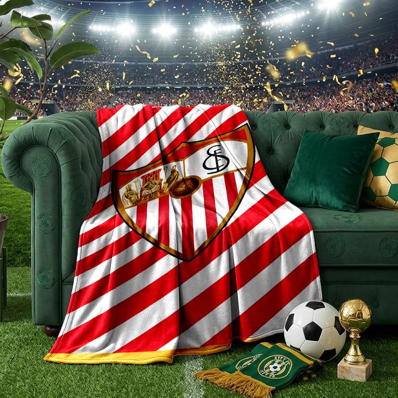 Sevi-lla Europa League Blanket Lightweight Ideal Bedding Blanket Perfect for Travel, Camping, Living Rooms, Offices, Sofas, Fan Christmas Gift