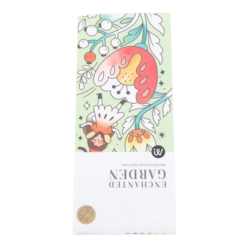 Watercolor Painting Book 3 In 1 Painting Book Brush Pigment Set Portable Pocket Watercolor Kit for