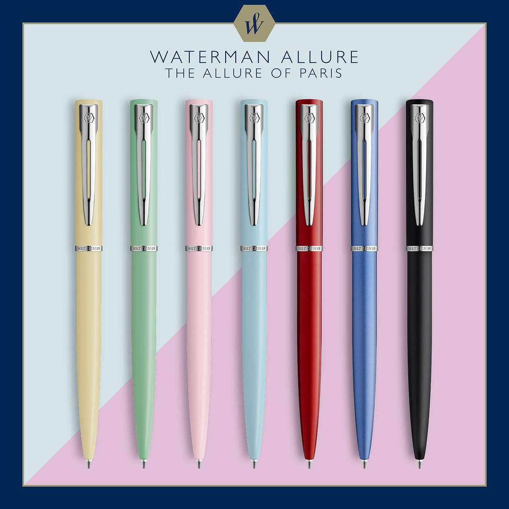 WATERMAN Official Waterman Ballpoint Pen Allure Pastel Green CT 2124434 Blister Type Officially Imported Oil-Based
