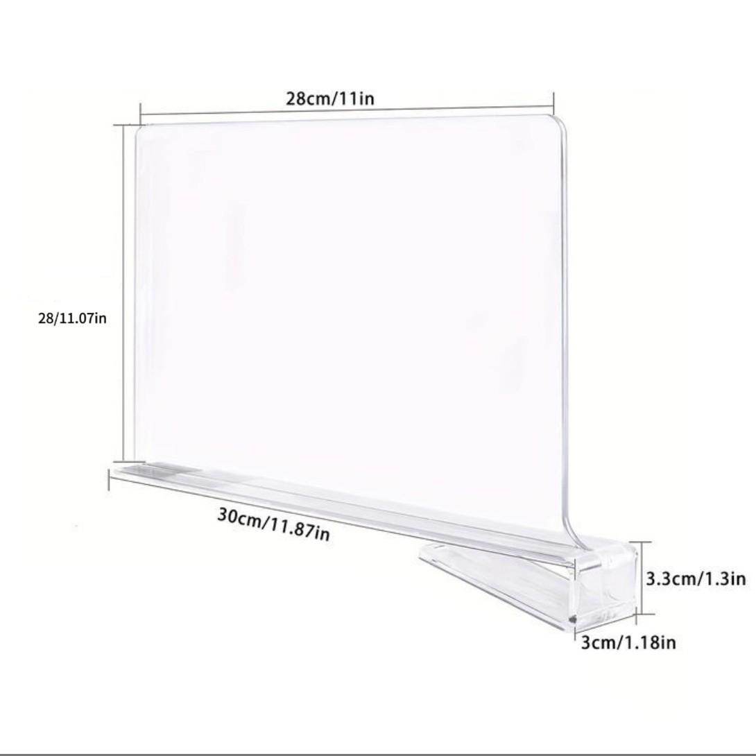 

Прозрачный акриловый разделитель для одежды - Перегородка для хранения одежды Set of 12 - Cross-border Export with Inner Box