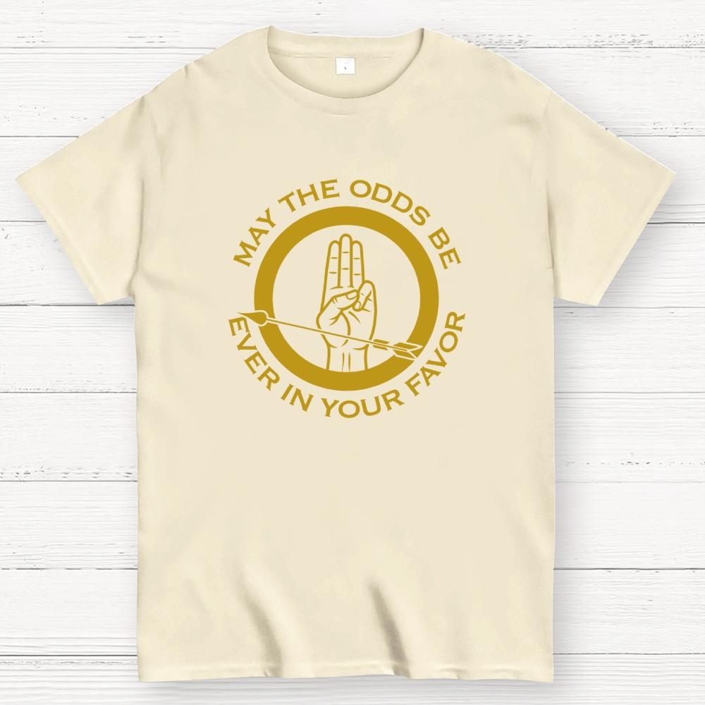 May The Odds Be Ever In Your Favor Art Print Cotton Casual Cool Loose T-Shirt