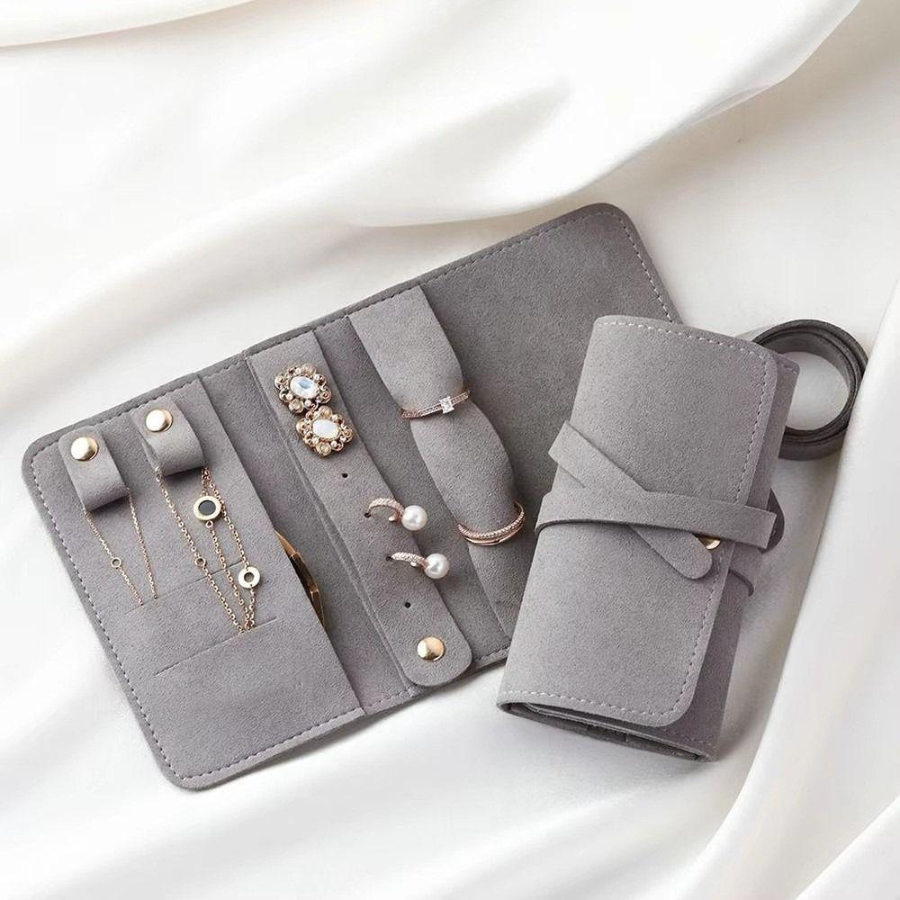 Leichte Packbeutel für Halsketten Faltbare Schmuckkoffer-Tasche für Ohrringe Armband