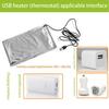 USB Thermostat Heating Pad Rapid Heating Easy To Use Compact Portable Energy Saving for Lunch Box Bottles Heating Warmer Pad