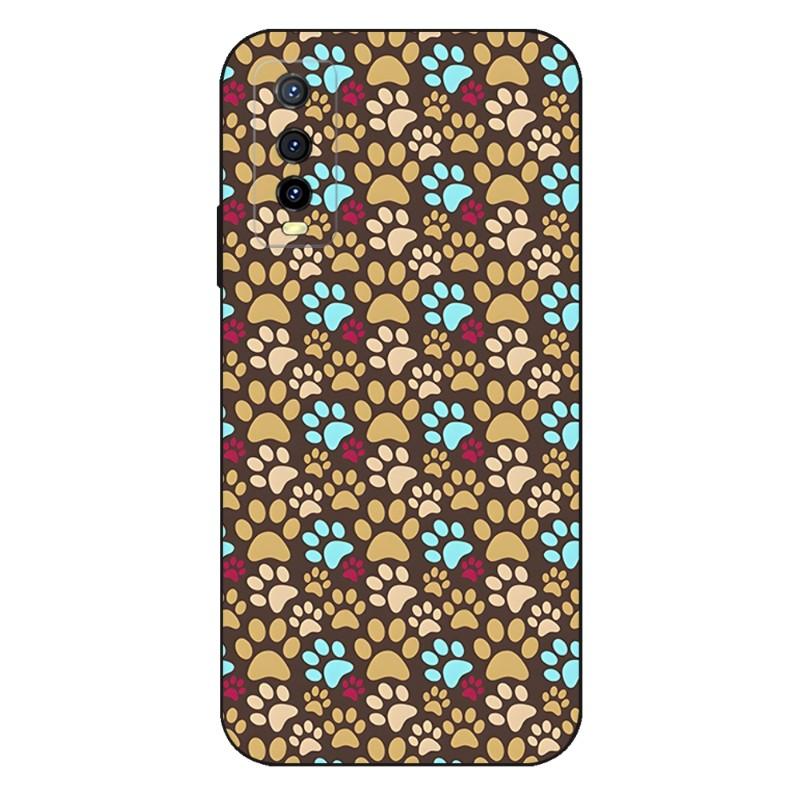Animal Foot Pattern Phone Case For VIVO Y31 IQOO U5 U5x 9 V21e V23 Y31s Y73 X60 X70 X80 Y33s Y21 Y76 Y15s T1 Pro Plus Cover