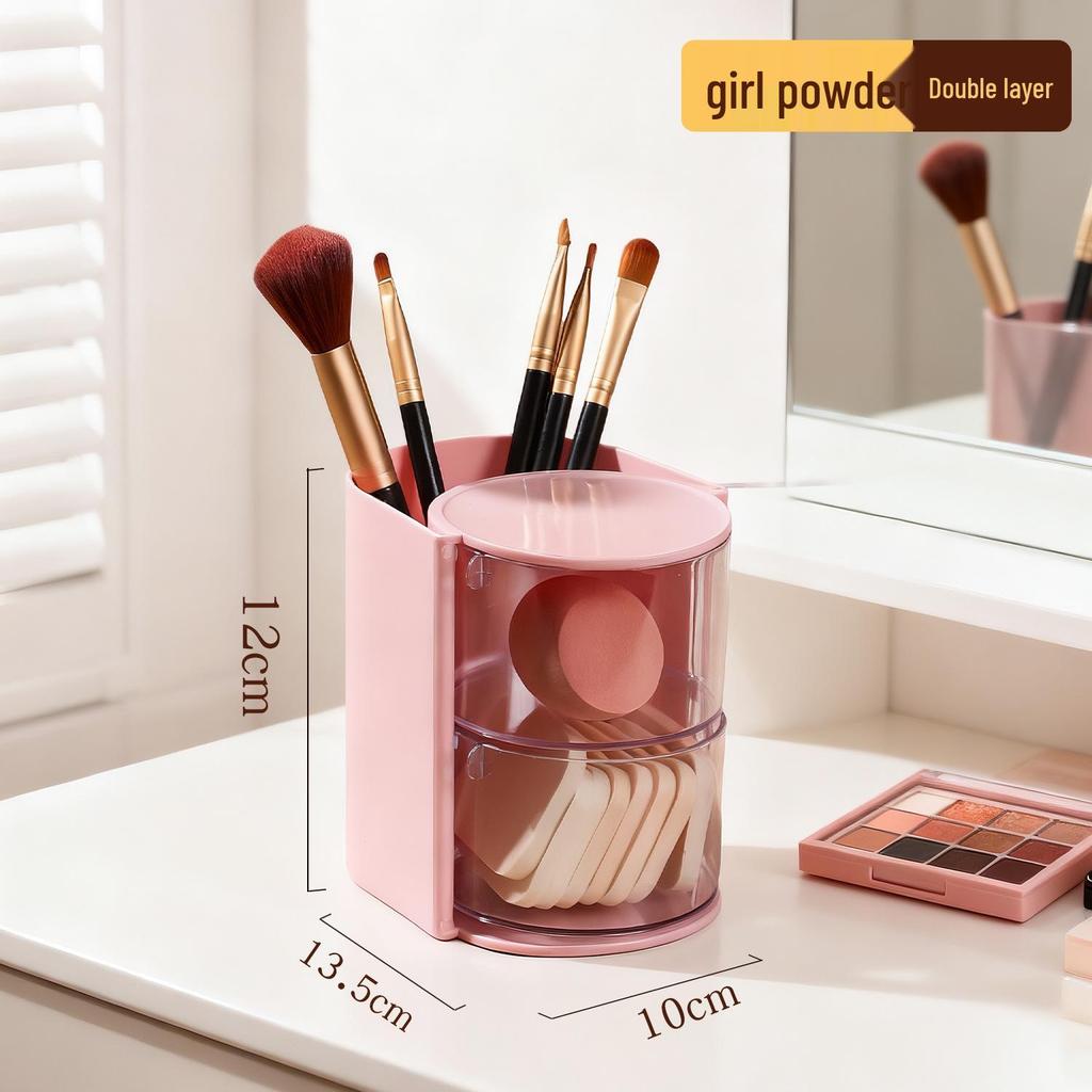 Rotating Dustproof Makeup Storage Organizer
