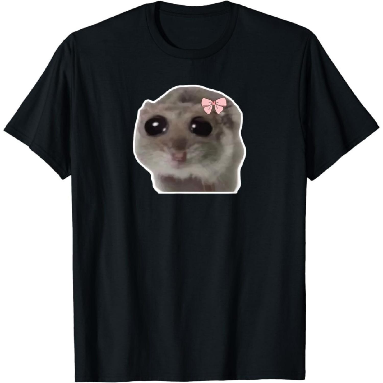 RePaLY Sad Hamster Meme trauriger Hamster T-Shirt S