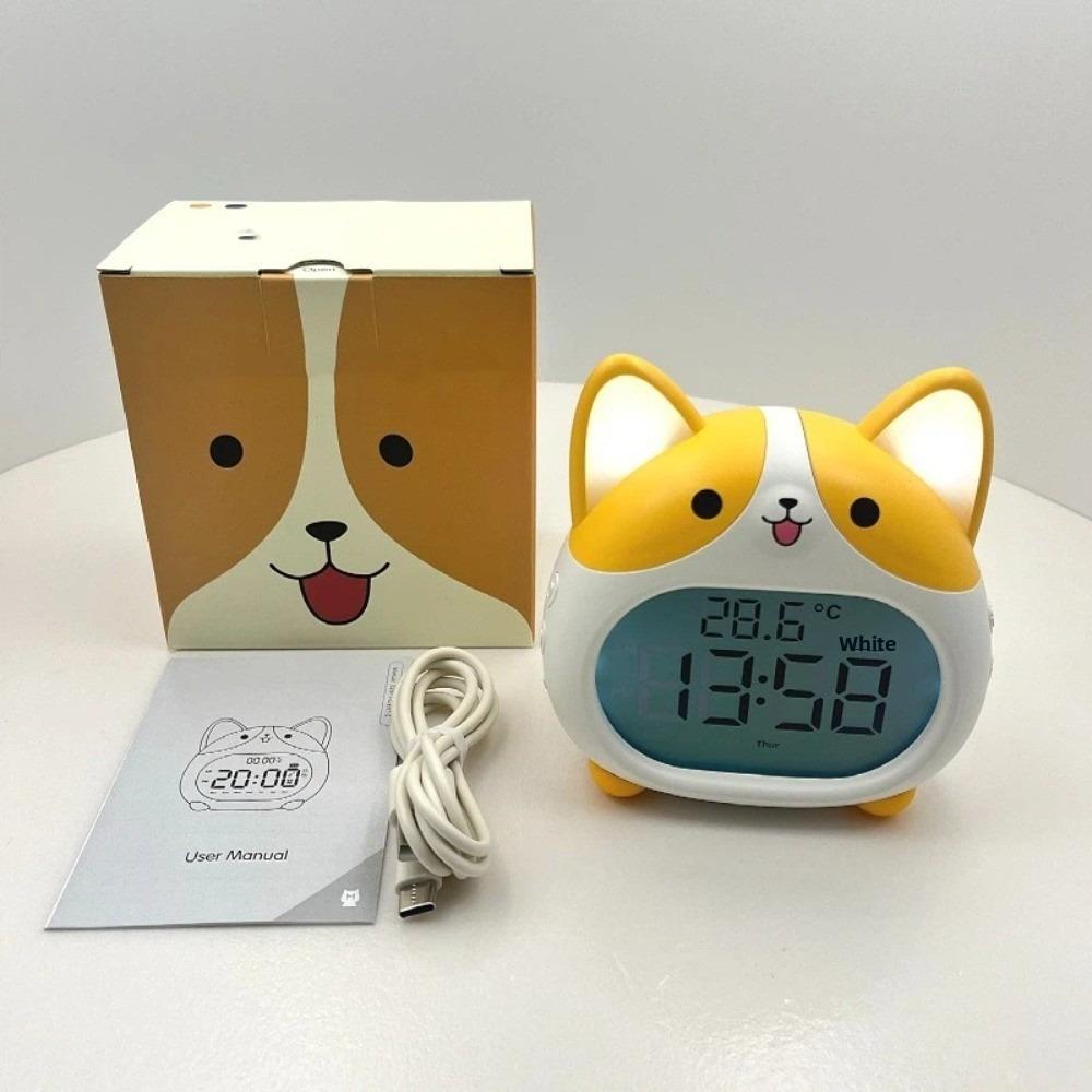 Despertadores Multifuncionais Para com Luz Noturna Função Soneca Relógios Digitais Bateria Recarregável Display Regulável