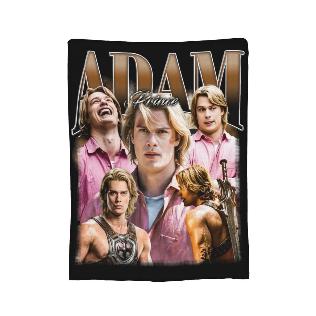 Nicholas Galitzine as Adam Prince Vintage 90s Blanket Flannel Print Breathable Super Soft Throw Blanket for Bed Office Quilt