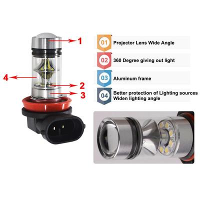 H9 Led H7 H11 9005 HB3 9006 HB4 100W 6000K Super White LED Fog Light Car Anti Fog Light Bulb Foglamps Led Headlight