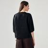 Zhaojun Women's Embroidered Loose Fit Silk T-Shirt