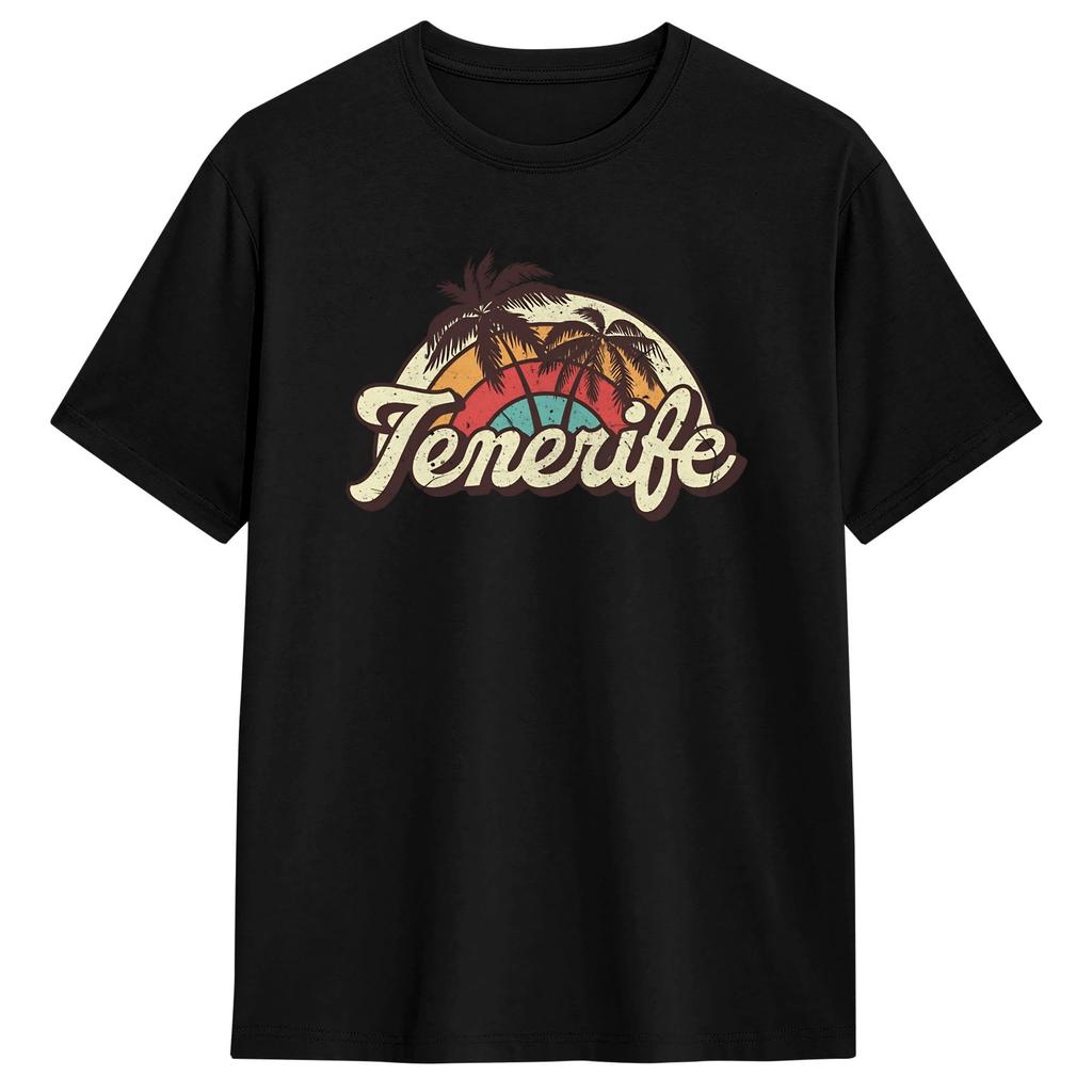 Tenerife Spain T Shirt Fashion T Shirts Shortsleeve Vintage Tops Summer Cotton 4xl 5xl 6xl Clothing