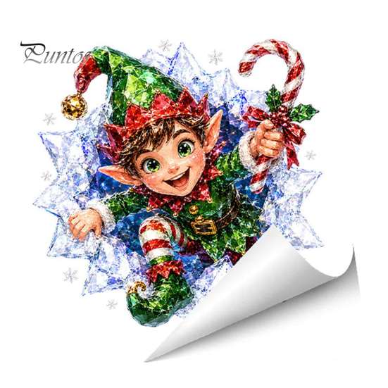 Self Adhesive Wall Stickers 3D Christmas Static Window Clings, Santa Snowman Reindeer Glass Stickers, Easy to Apply Graphics PVC Holiday Decals
