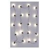 Solar Garland Bulb 20 Led White Plastic