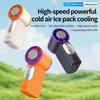 199 Adjustable Gears Handheld Turbo Fan LED Display Small Electric Fan Mini Fan  Pocket Size