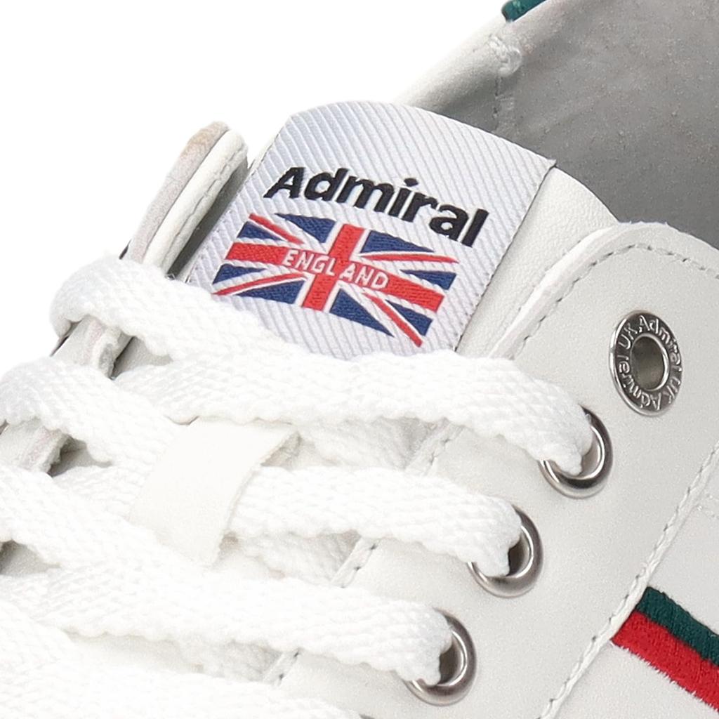 Admiral WATFORD AD601 Sneakers, Unisex, White/Green, Size 25.0cm