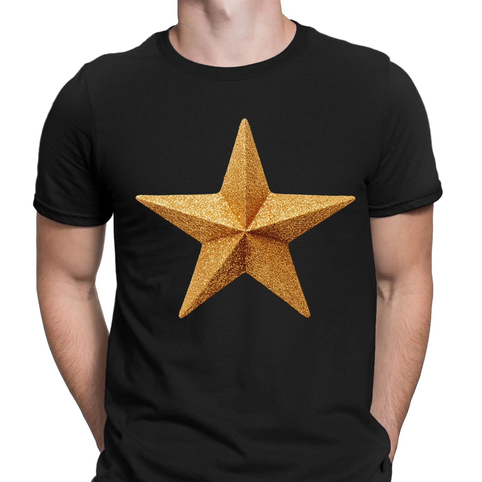 Gold Star Famous Actor Celebrity Gift Novelty Mens T-Shirts Tee Top #6ED S