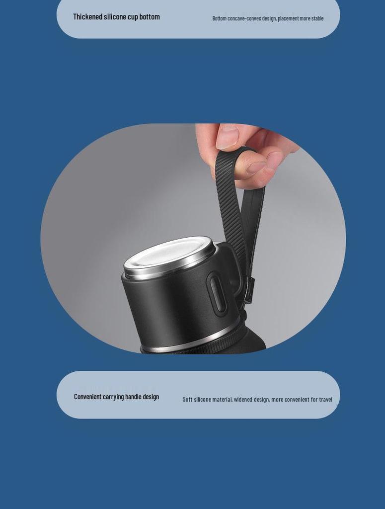 Premium 316 Stainless Steel Insulated Kettle with Tea Separator, Large Capacity, Convenient Handle, Car-Friendly Design