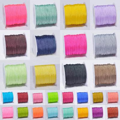 DIY Dessert Thread Bracelets High Quality 1Roll 0.8mm*20m 39Colors Popular DIY Nylon Cord Jewelry Thread Jewelry Accessories For Necklace  Chic