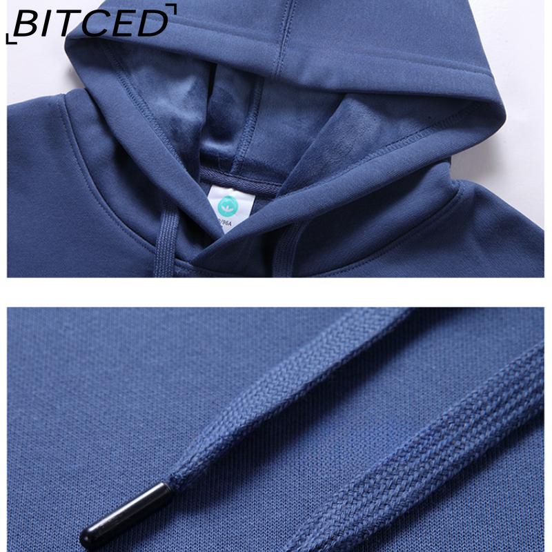 BITCED Cotton Long Sleeve Men's Loose Large Size Printed Sports Bottom Long Sleeve T-Shirt Top