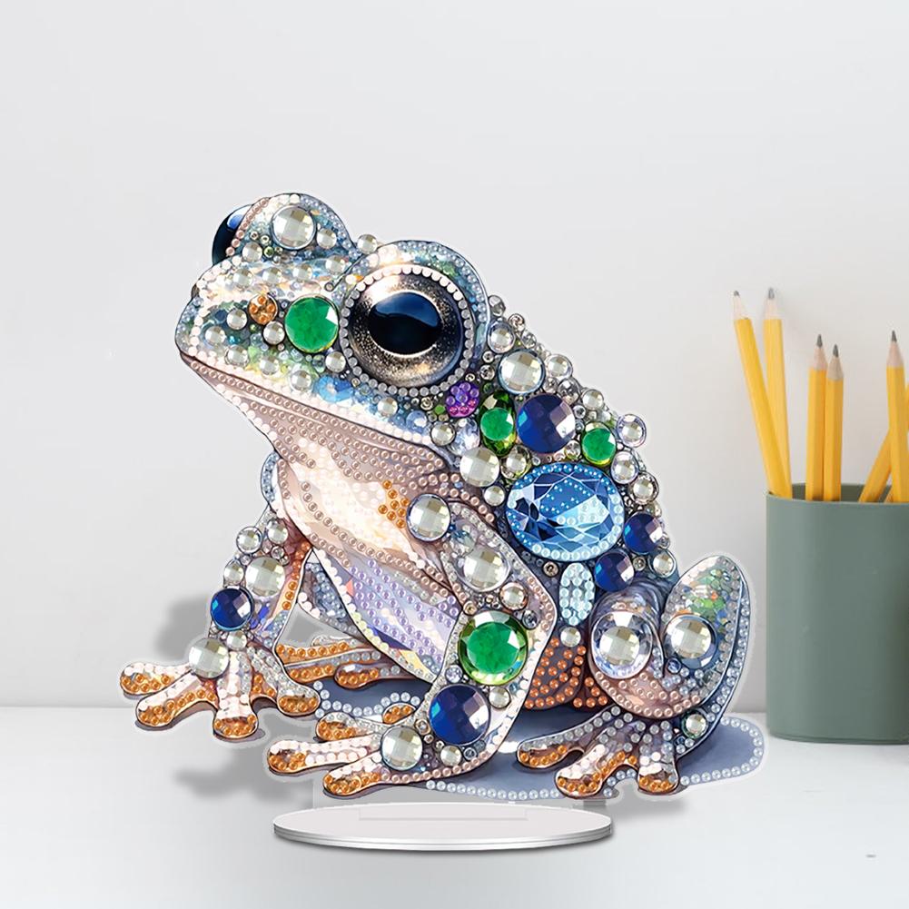 Acrylic Cartoon Animal Diamond Painting Tabletop Ornaments Kit Lamp Diamond Painting Desktop Ornaments Kit for Home Office Decor