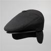Hat Men's Autumn and Winter Grandpa Ear Protection Warm Plush Forward Cap