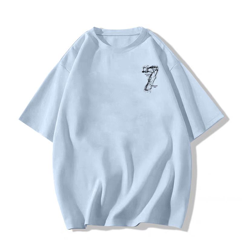 Women's Oversized White Cotton T-Shirt - Summer 2025 Casual Style