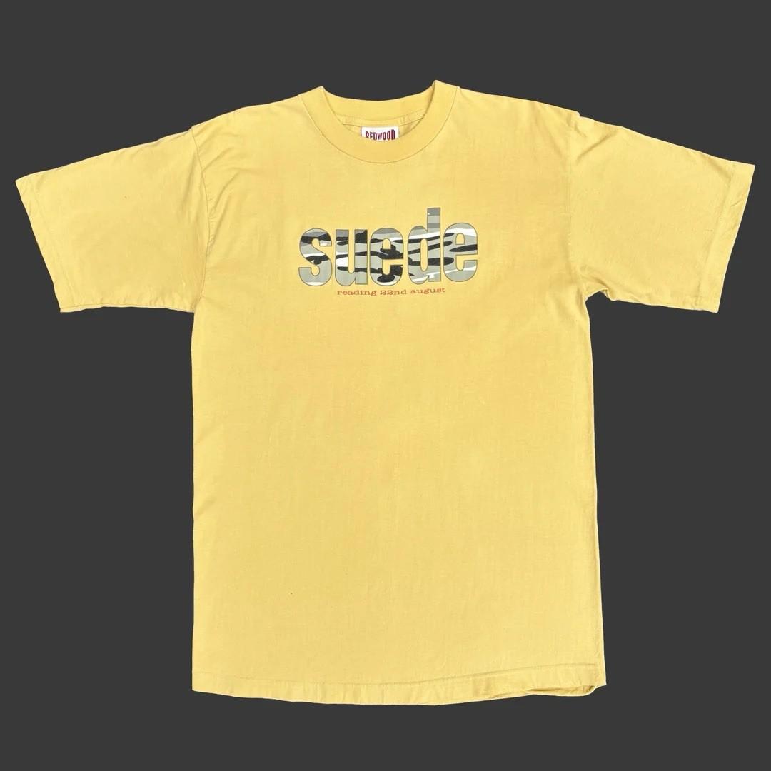 Suede 1997 90s Vintage Band London Concert Tour Rare Reading Festival Unisex T-Shirt S