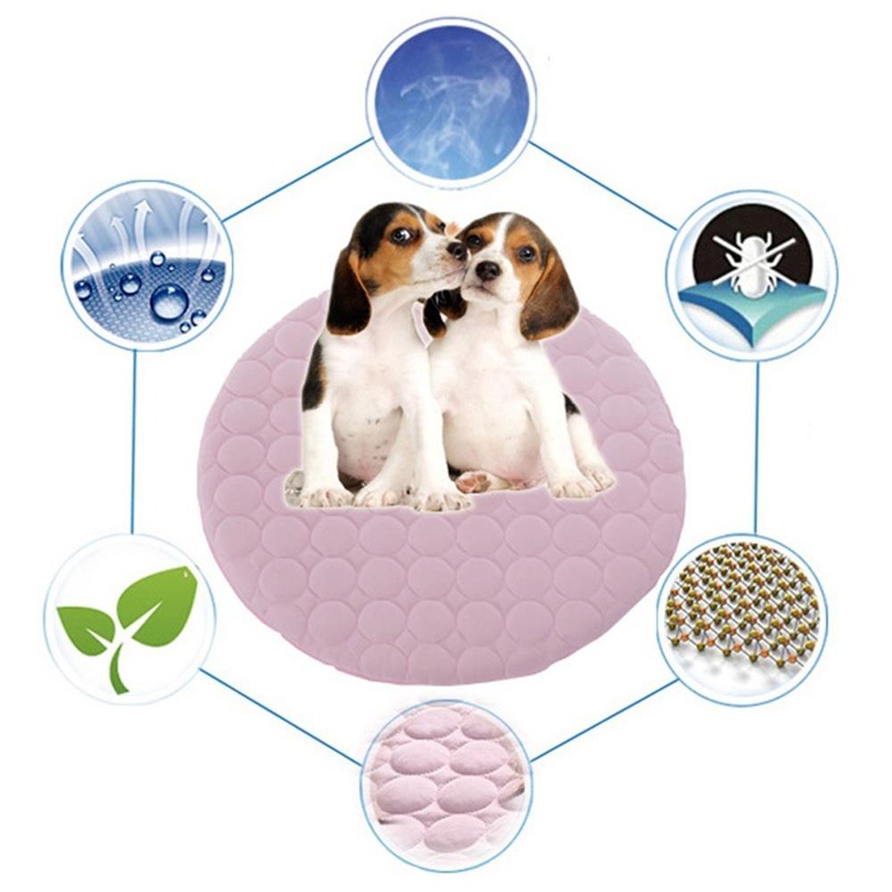 Pet Cooling Mat Dogs Cats Chill Bed Indoor Summer Heat Relief Indoor Cool Cushion Gel Sleeping Pad Seat (S/M/L/XL))